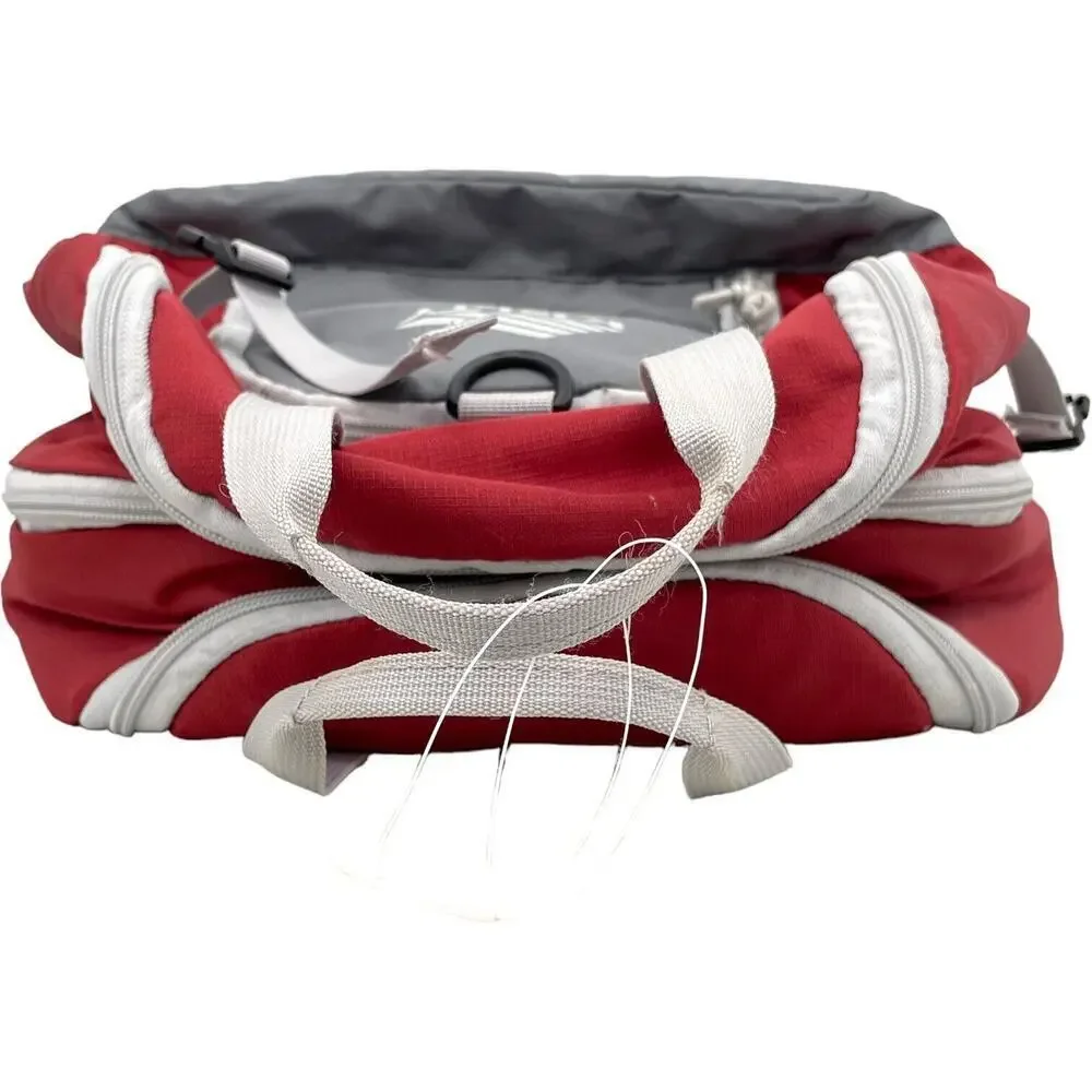 Kelty Red Gray Portable Pocket Picnic Table Backpack Hiking Camping Cooler Bag